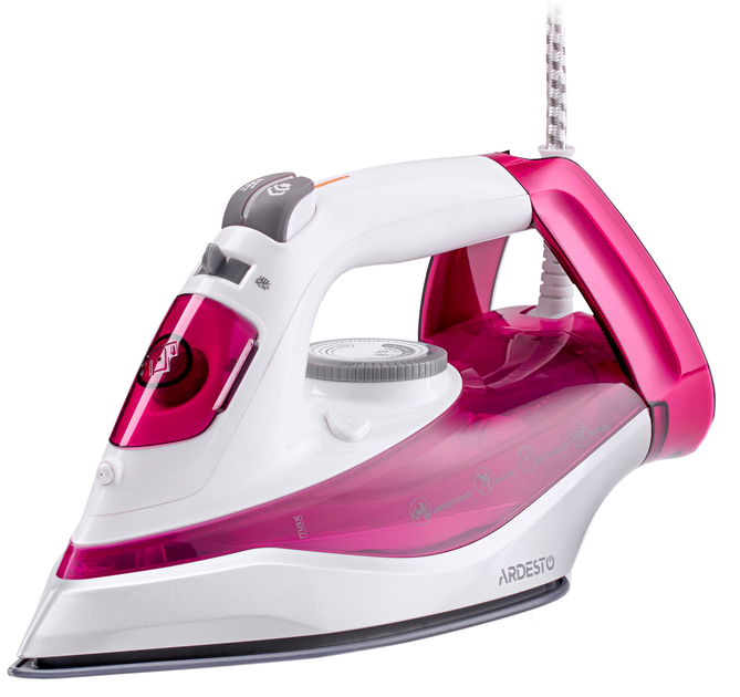 Утюг с автовыключением ARDESTO IR-C2230-BUR 2200 Вт с паровым ударом Розовый (GR-04395)