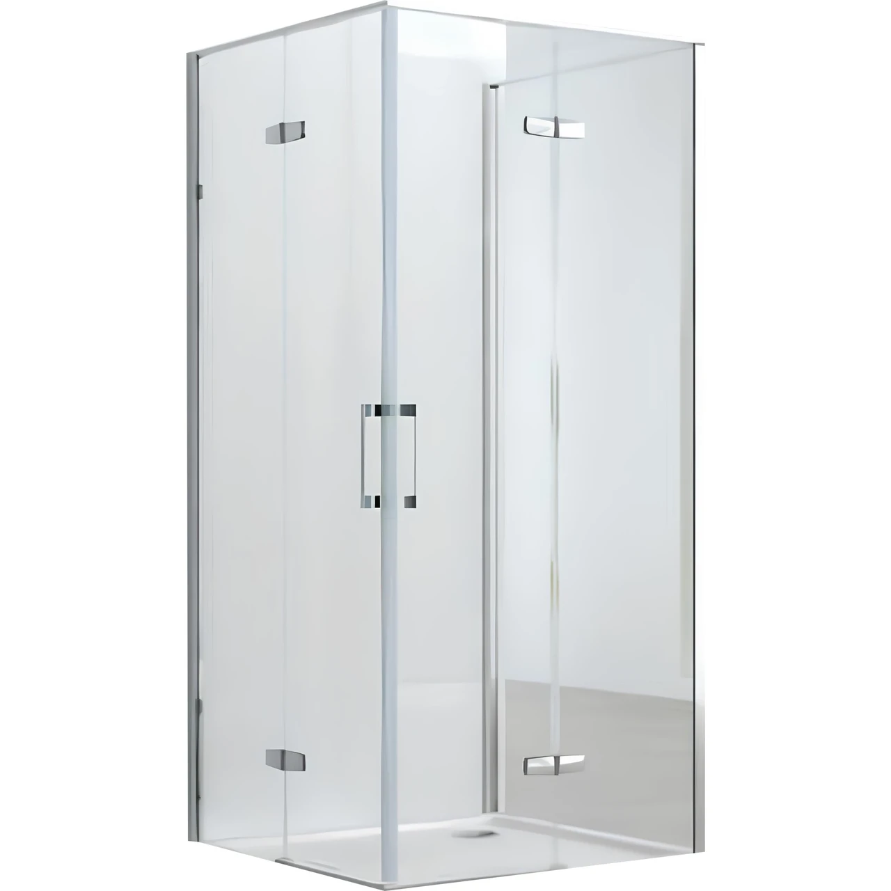 Душевая квадратная кабина без поддона от стены WDA N90TC BRV 1 уп.