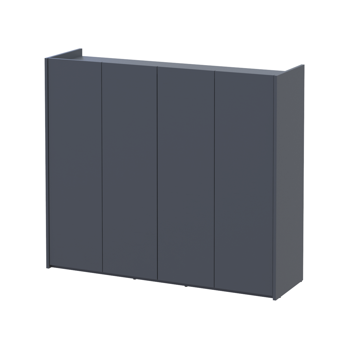 Тумба для обуви Doros Кассель 4 ДСП 128х40х110 см Графитовый (41516215)