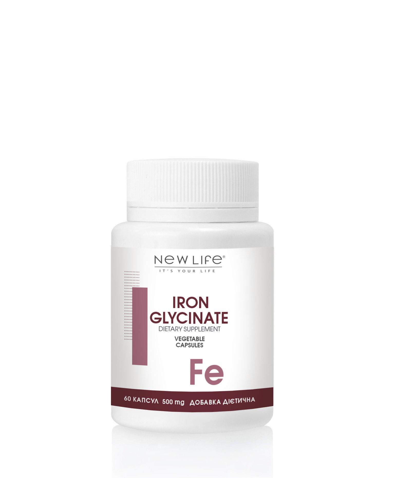 Добавка Гліцинат заліза Iron Glycinate 60 капсул (120338)