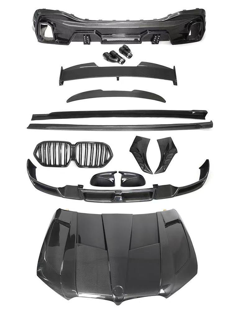 Комплект обвесов с капотом V2 2018-2022 GBT для BMW X6 G06 2019- гг. Carbon (132304)