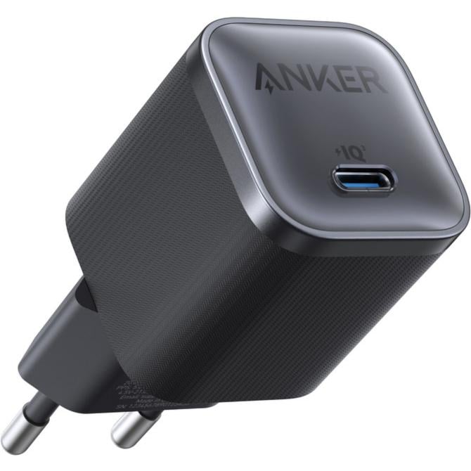 Зарядное устройство сетевое Anker Nano Charger 45W USB-C PD 3.1 QC 3.0 PPS Black (A2692L11)