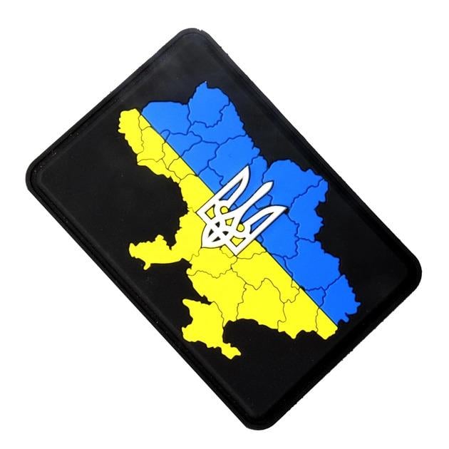 Шеврон ART Карта України Жовтий/Блакитний (ART-1232blue-yellow) - фото 2