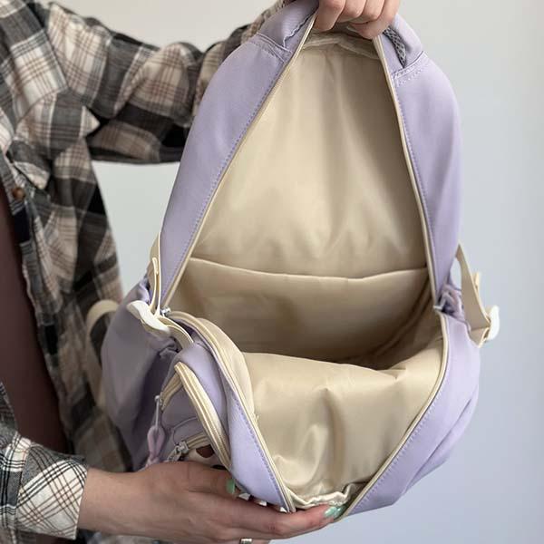 Рюкзак молодежный 46х30х18 см Сиреневый (ЦБ-00034049) - фото 12 Рюкзак молодежный 46х30х18 см Сиреневый (ЦБ-00034049) - фото 12