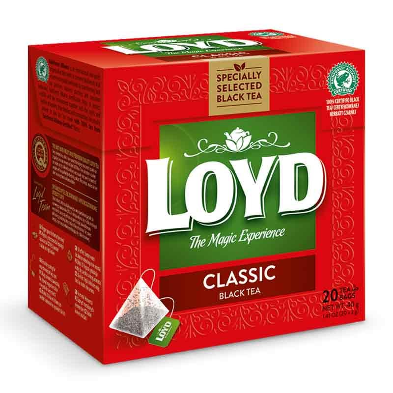 Чай в пакетиках пирамидках Loyd Classic 2 г х 20 шт.