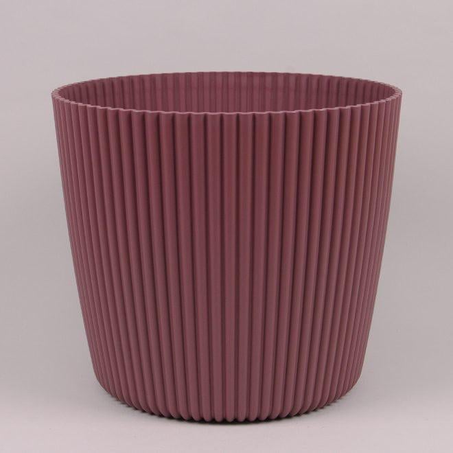 Горшок пластиковый Flora Milly Round 35 см Марсаловый (92860)