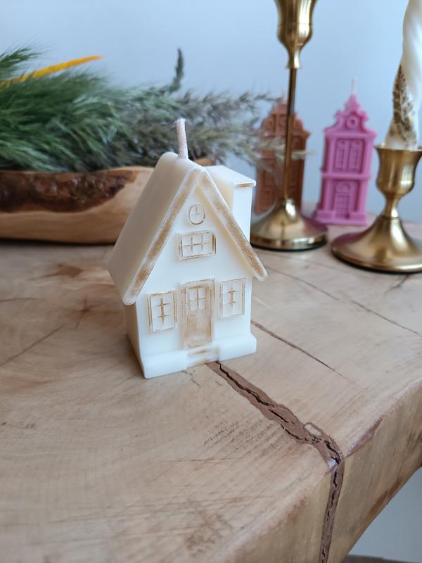 Свічка будиночок з натурального воску (32123043)