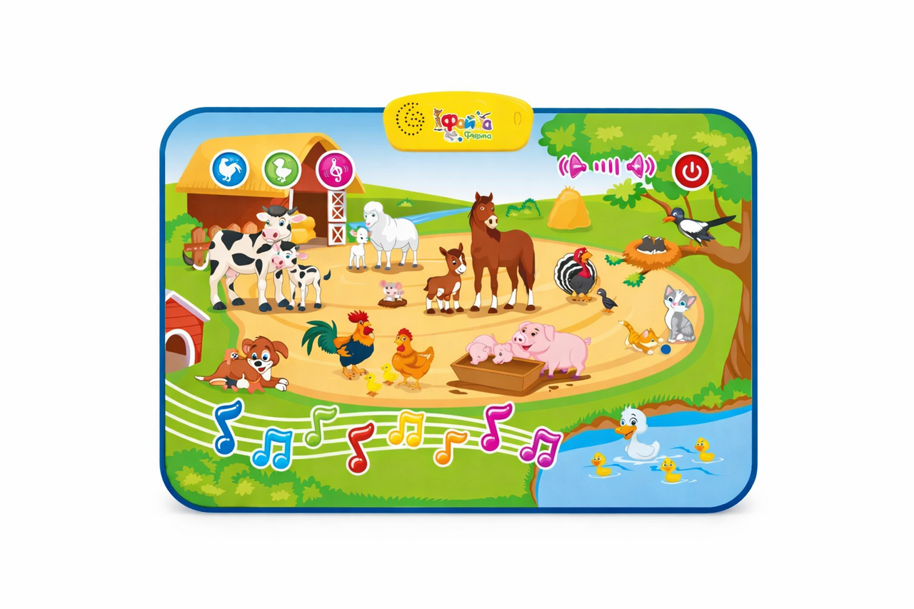 Развивающий коврик учебный музыкальный M3455 Файна Ферма 50×72 см (2819562594)