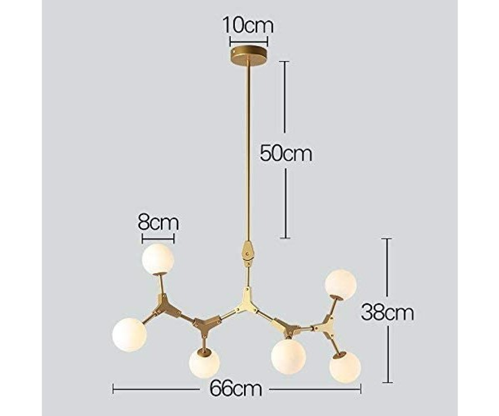 Люстра Molekul 6 Black (PL-0001286 M/Black) - фото 2 Люстра Molekul 6 Black (PL-0001286 M/Black) - фото 2