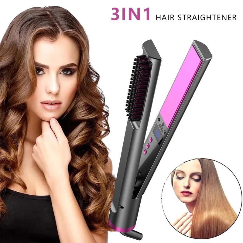 Выравниватель керамический Hair Straightener 3в1 для укладки волос Серый (107А) - фото 3