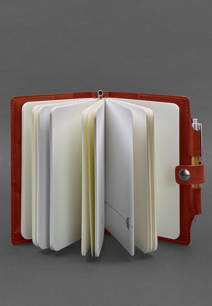 Блокнот женский кожаный Софт-бук 4.0 Коралловый (A-026340) - фото 6 Блокнот женский кожаный Софт-бук 4.0 Коралловый (A-026340) - фото 6