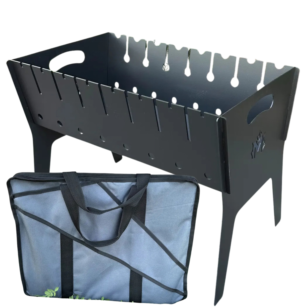 Мангал дворівневий з чохлом Mzavod Фенікс на 8 шампурів 3 мм (2950576447)