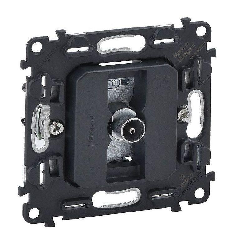 Розетка TV LeGrand Valena IN'MATIC конечная Черный (ERC-753051)