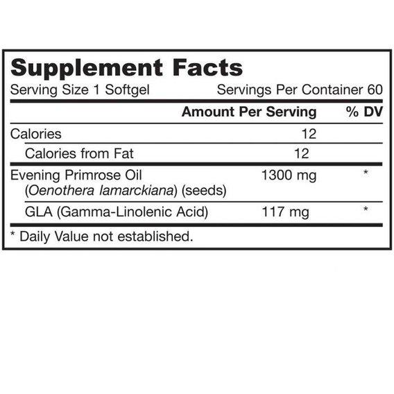 Масло вечерней примулы Jarrow Formulas Evening Primrose 1300 mg 60 softgels - фото 2