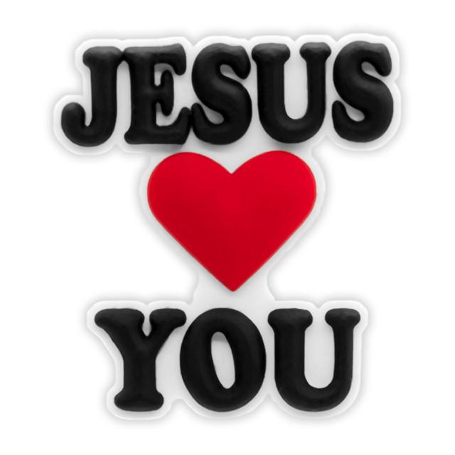 Джибитсы для кроксов JESUS LOVE YOU (HYB173-10)