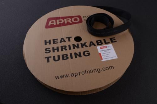 Трубка термоусаджувальна Apro 16 мм 100 м Чорний