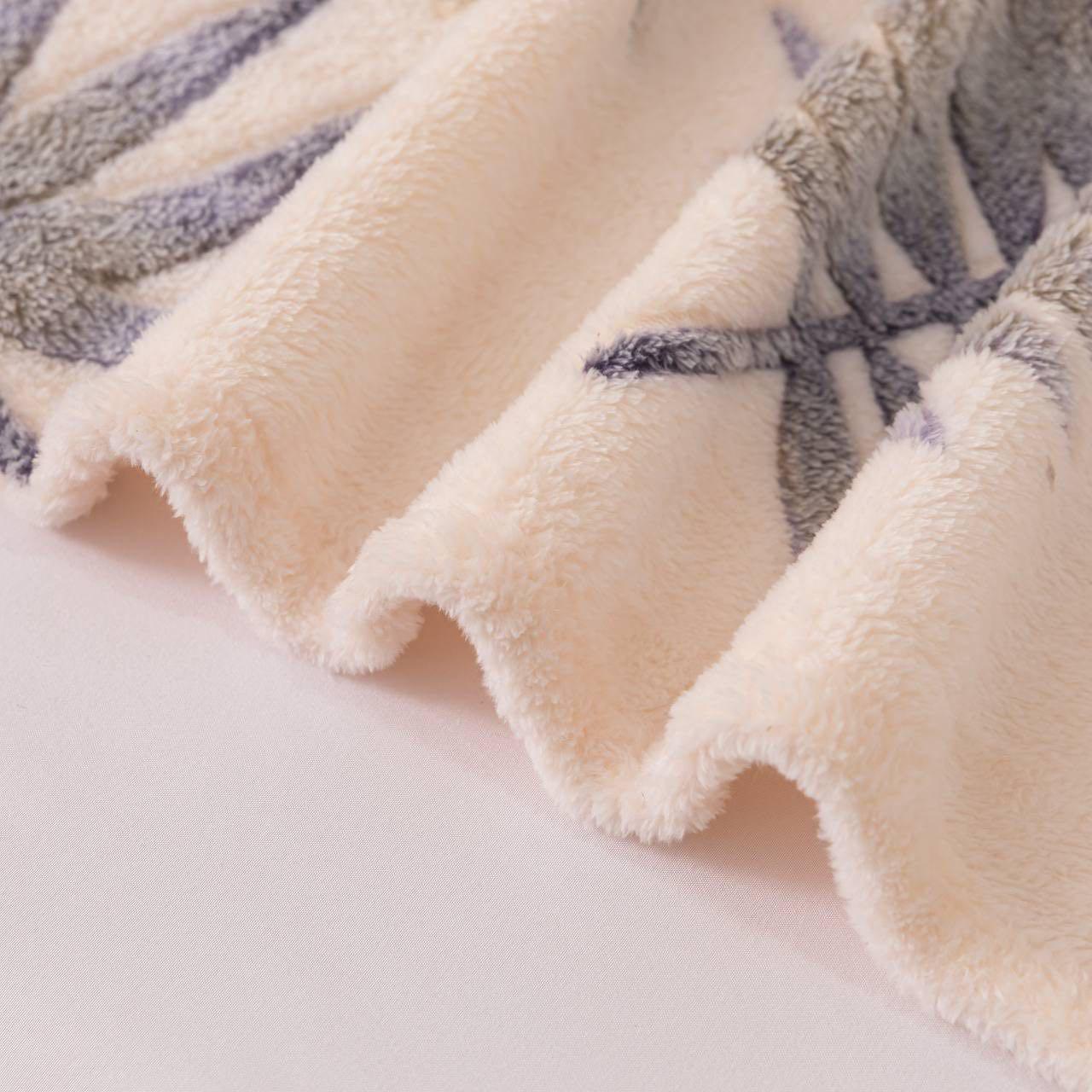 Плед-покривало Malloory Home Плюшевий з мікрофібри 200x230 см Бежевий (1873-5) - фото 4