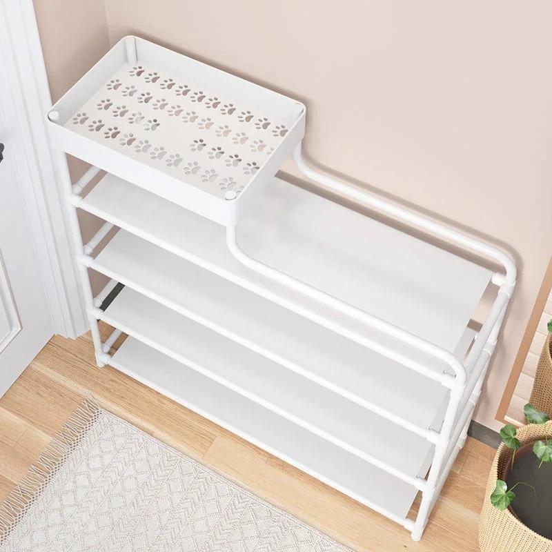 Полка для обуви RIAS Storage Shoe Rack на 5 секций 78,5x21x80 см White (3_04505) - фото 1