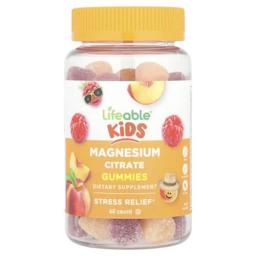Магний для детей Lifeable Kids Magnesium Citrate 60 Gummies (LFB-73107)