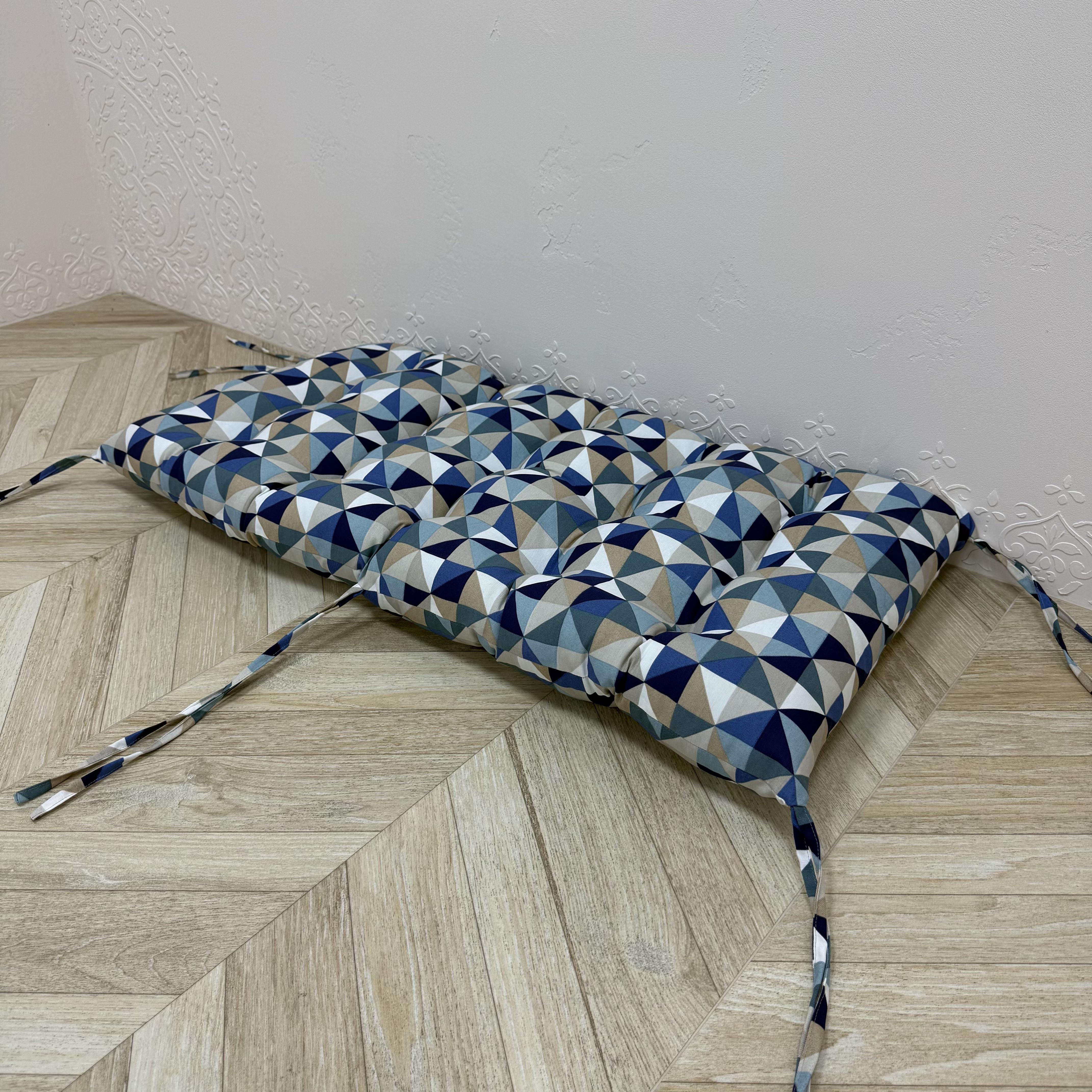 Подушка Comfort Home Mosaic на подоконники/каркасы/поддоны/садовую мебель панама 150х50 см