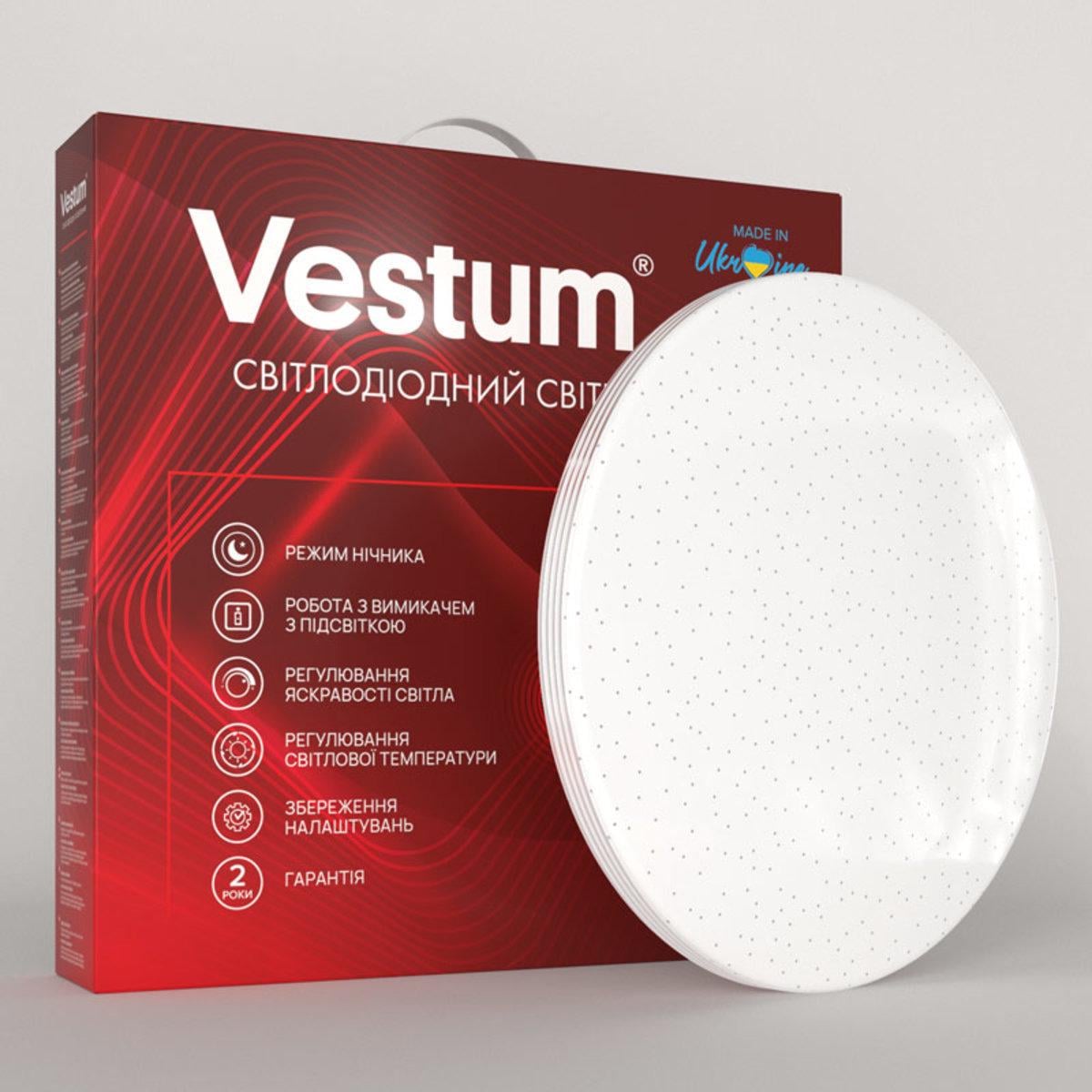 Світильник світлодіодний Simple 72 Вт 375x60 мм 3500-6000К 5600 Lm з пультом Срібний (VS-81002)