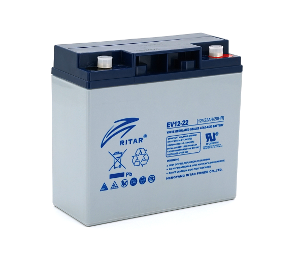 Аккумуляторная батарея тяговая Ritar EV12-22 12V 22 Ah M5 Grey (EV12-22)