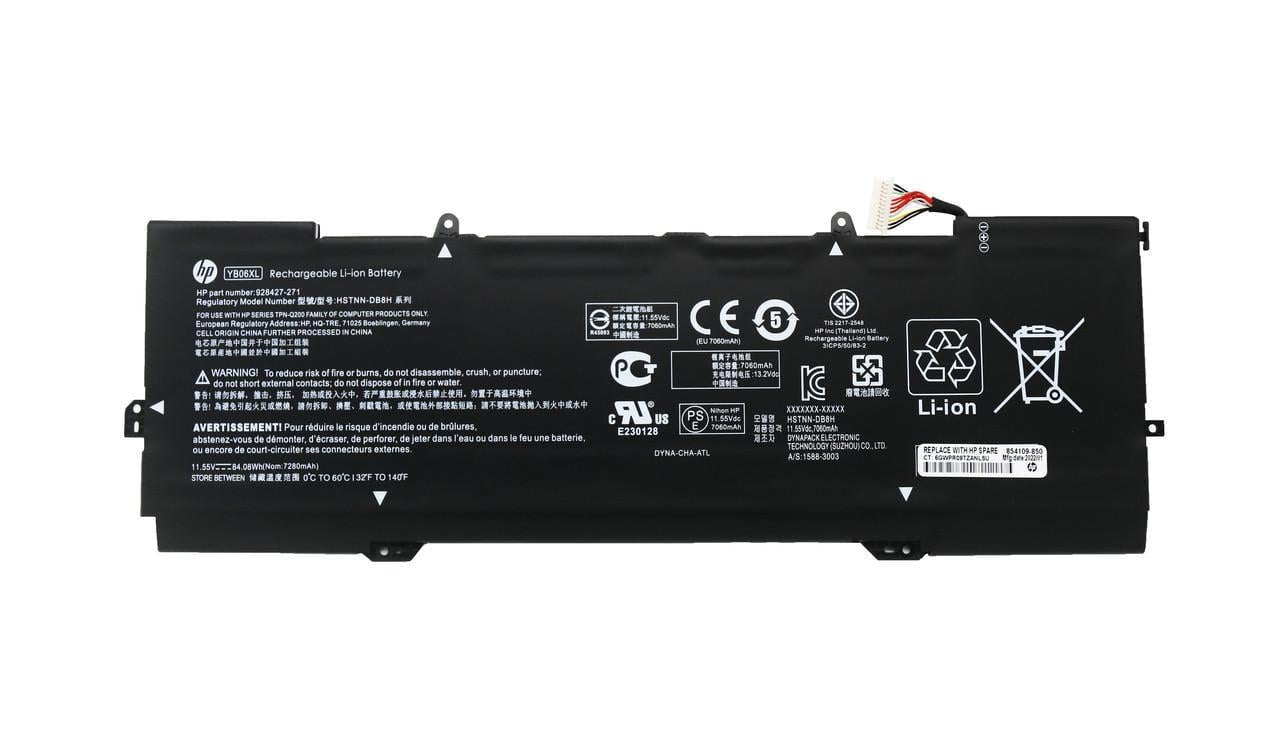 Акумулятор для ноутбука HP Spectre X360 15-CH/15-CH000/YB06XL/11/55 V/84/08 Wh/7280mAh