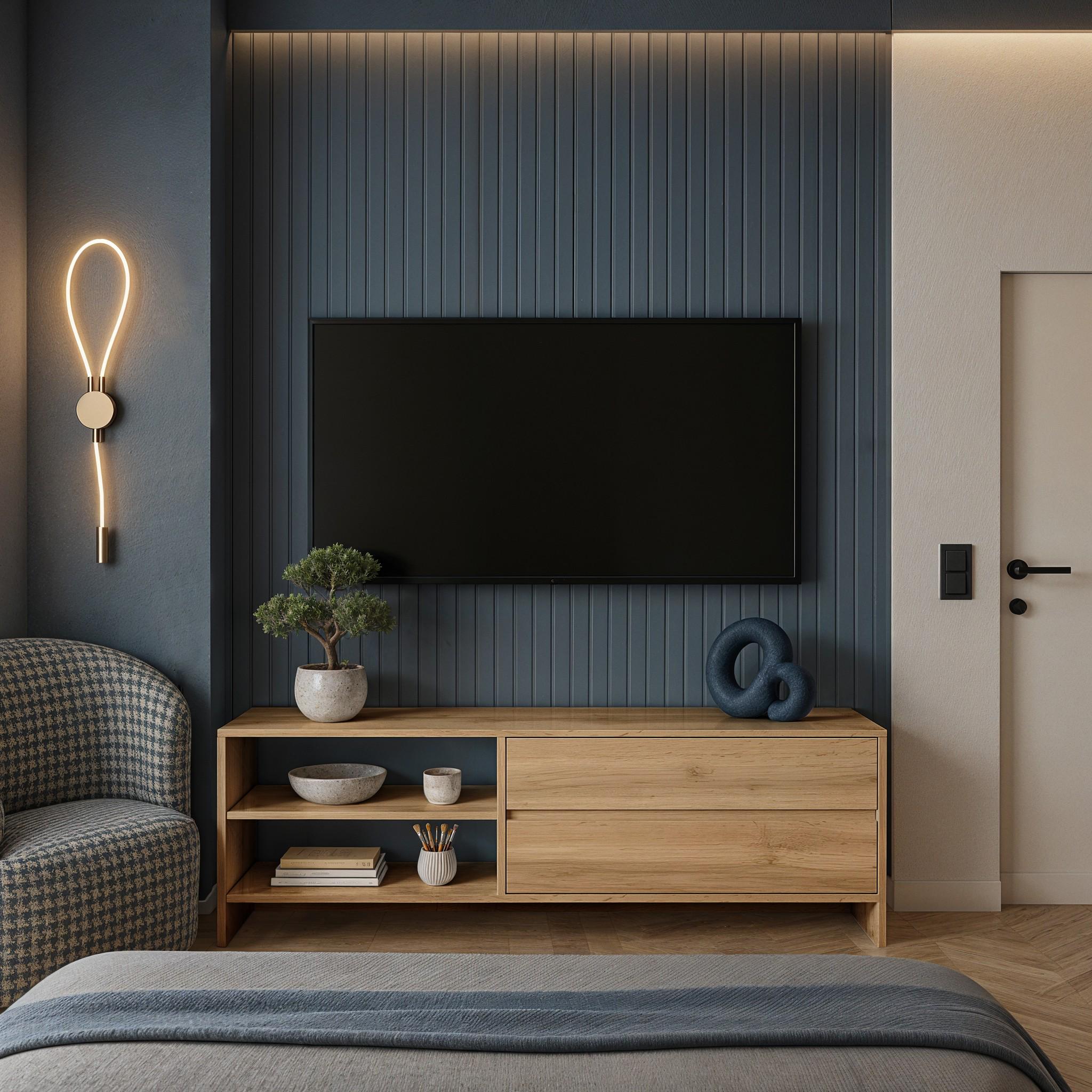 Тумба под телевизор Beskyd 130 1300x352x450 мм Дуб Аппалачи