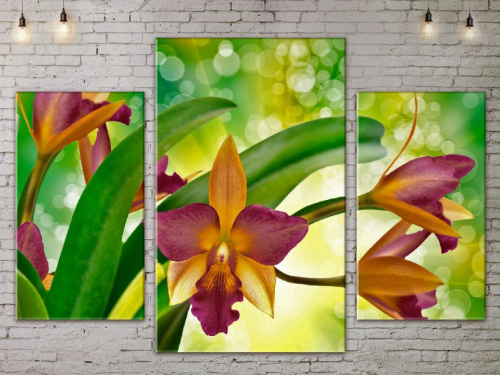 Картина модульная ArtStar Лилии ADFL0103 120х180 см 3 части