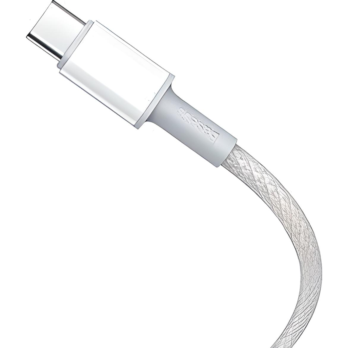 Кабель Baseus CATGD-02 High Density Braided Fast Charging Cable Type-C to Type-C 100W 1 м White
