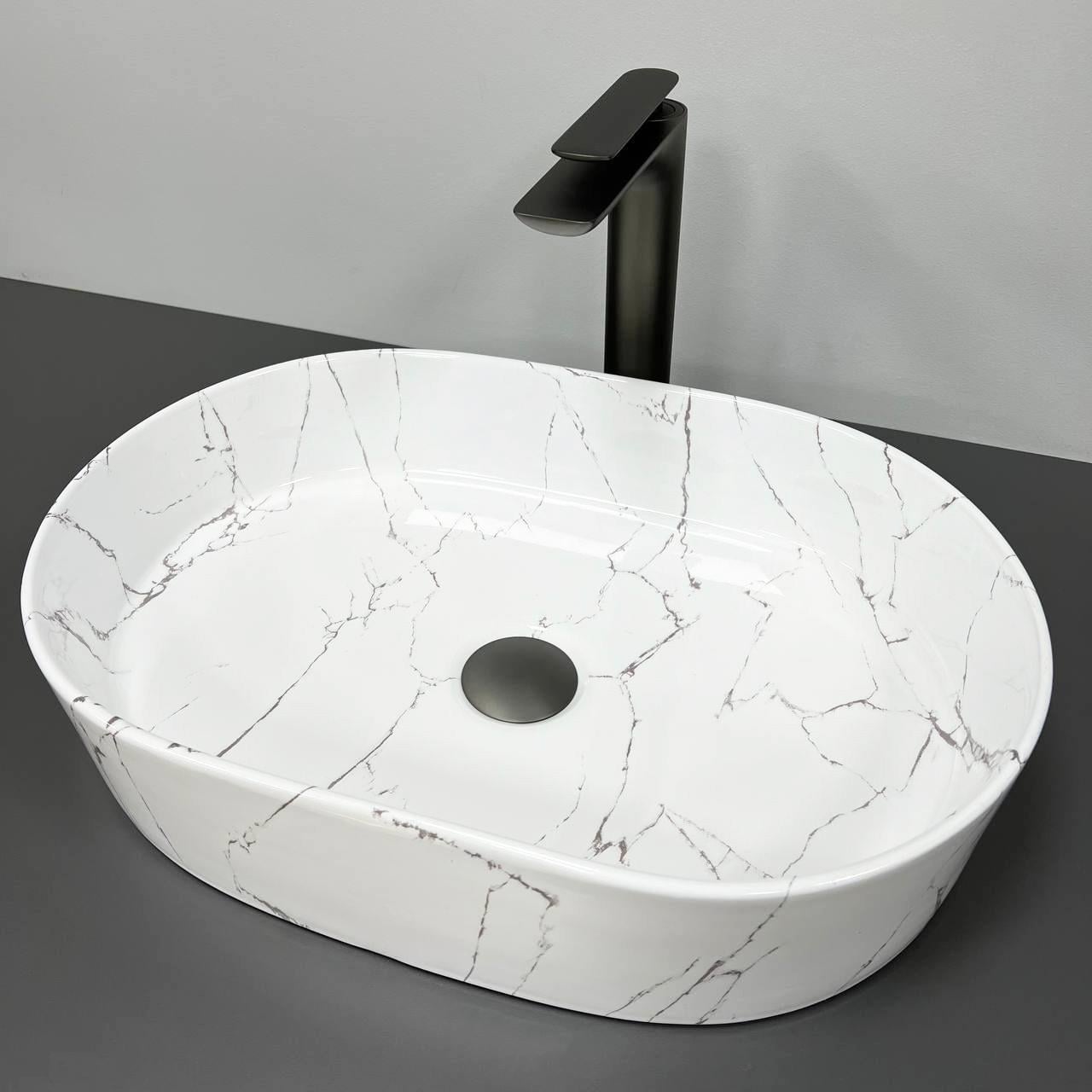 Умывальник VBI VERONA 50 накладной Marmo Glossy (2810372651) Умывальник VBI VERONA 50 накладной Marmo Glossy (2810372651)
