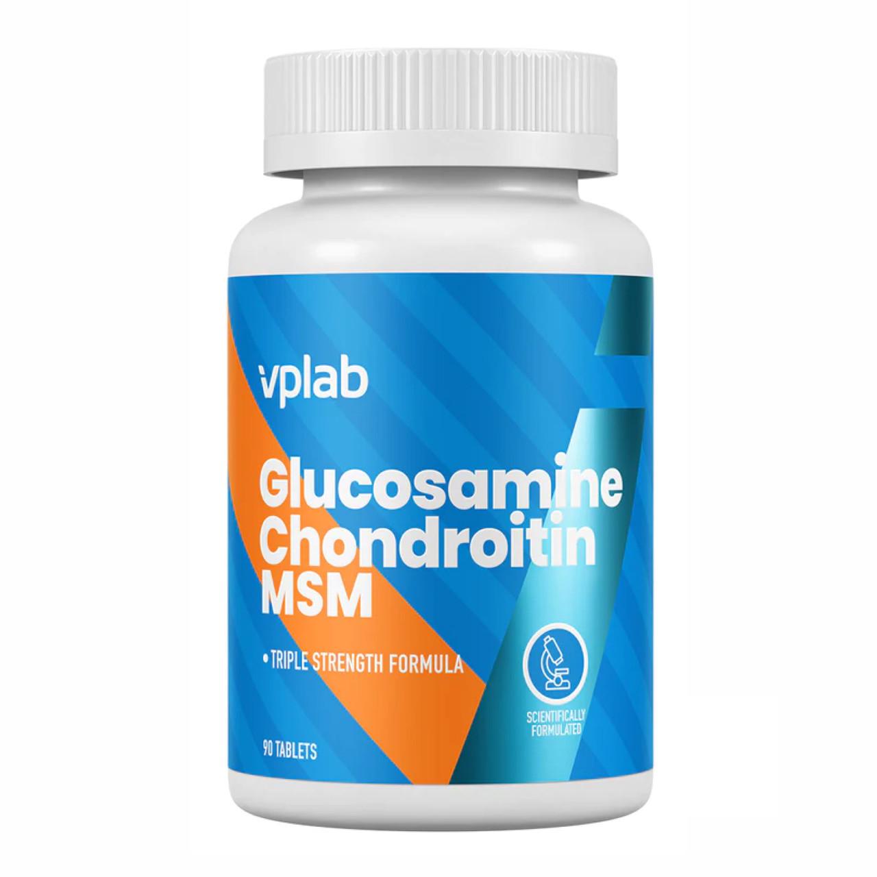 Глюкозамин Хондроитин MSM VPLab Glucosamine Chondroitin MSM для суставов/связок и хрящей 90 tabs