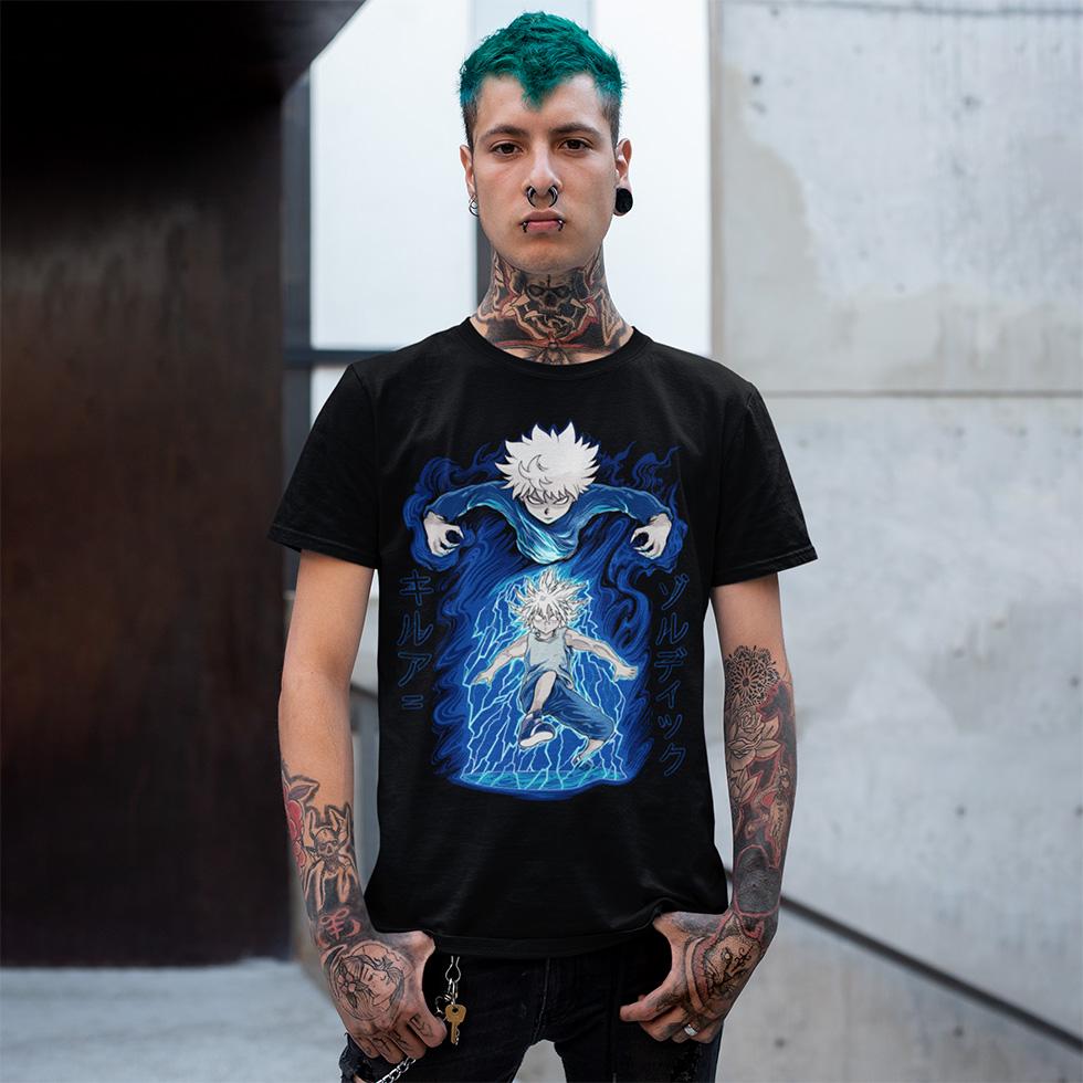 Футболка унисекс Hunter x Hunter Killua Zoldyck 2XL Черный (0000010561)