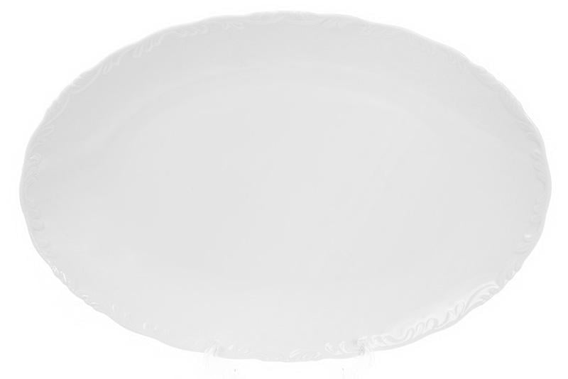 Блюдо фарфоровое Prince овальное 30х20 см Белый (32313944)