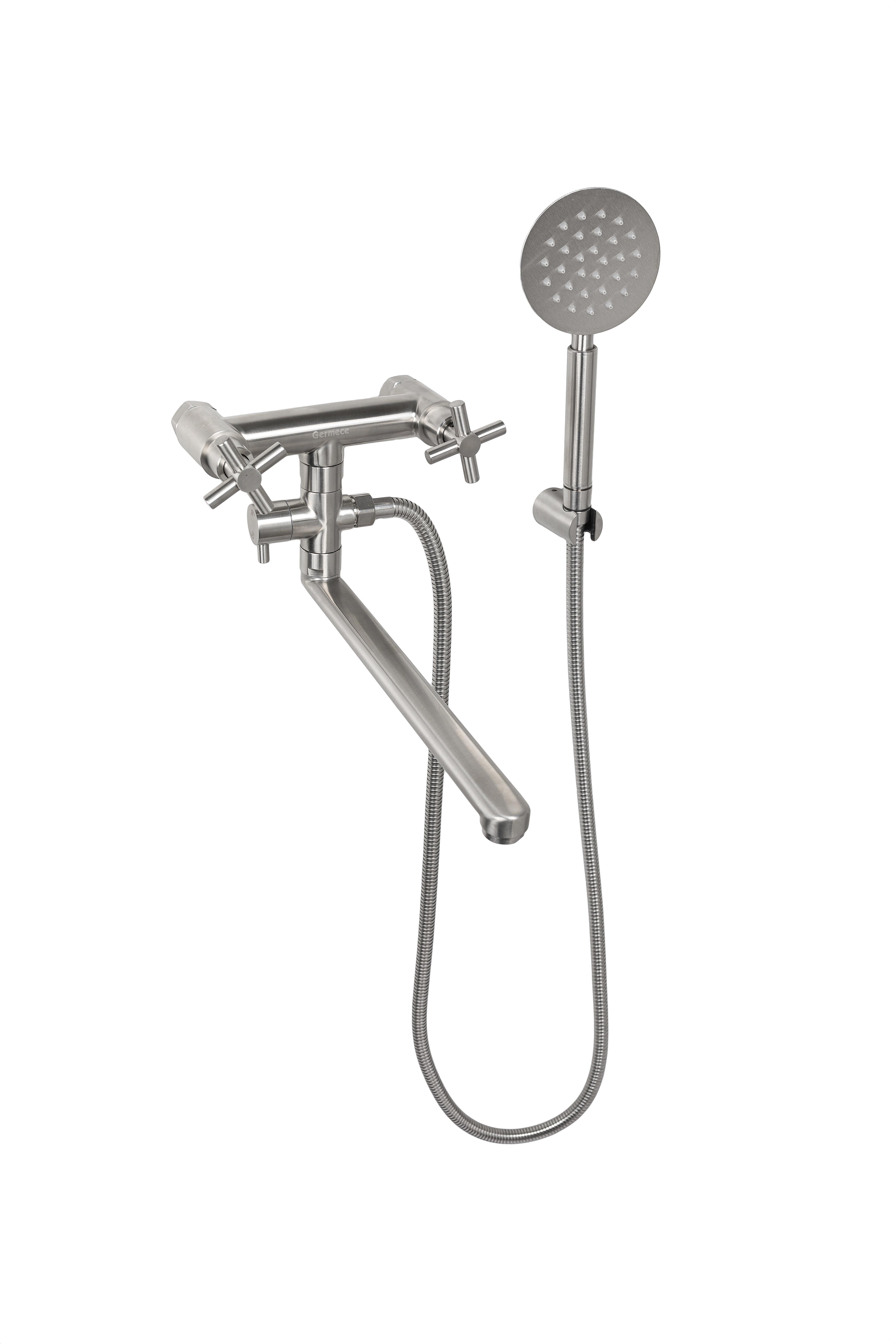 Смеситель для ванной комнаты Germece 7044-1 на кран-буксах (000027847)