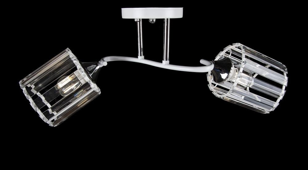 Люстра с плафонами Ray L3851/2 WT+CH (IR005822) Люстра с плафонами Ray L3851/2 WT+CH (IR005822)