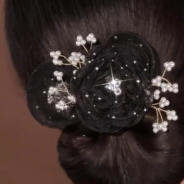 Заколка для волос с цветком с бусинами (AN00222) - фото 8 Заколка для волос с цветком с бусинами (AN00222) - фото 8