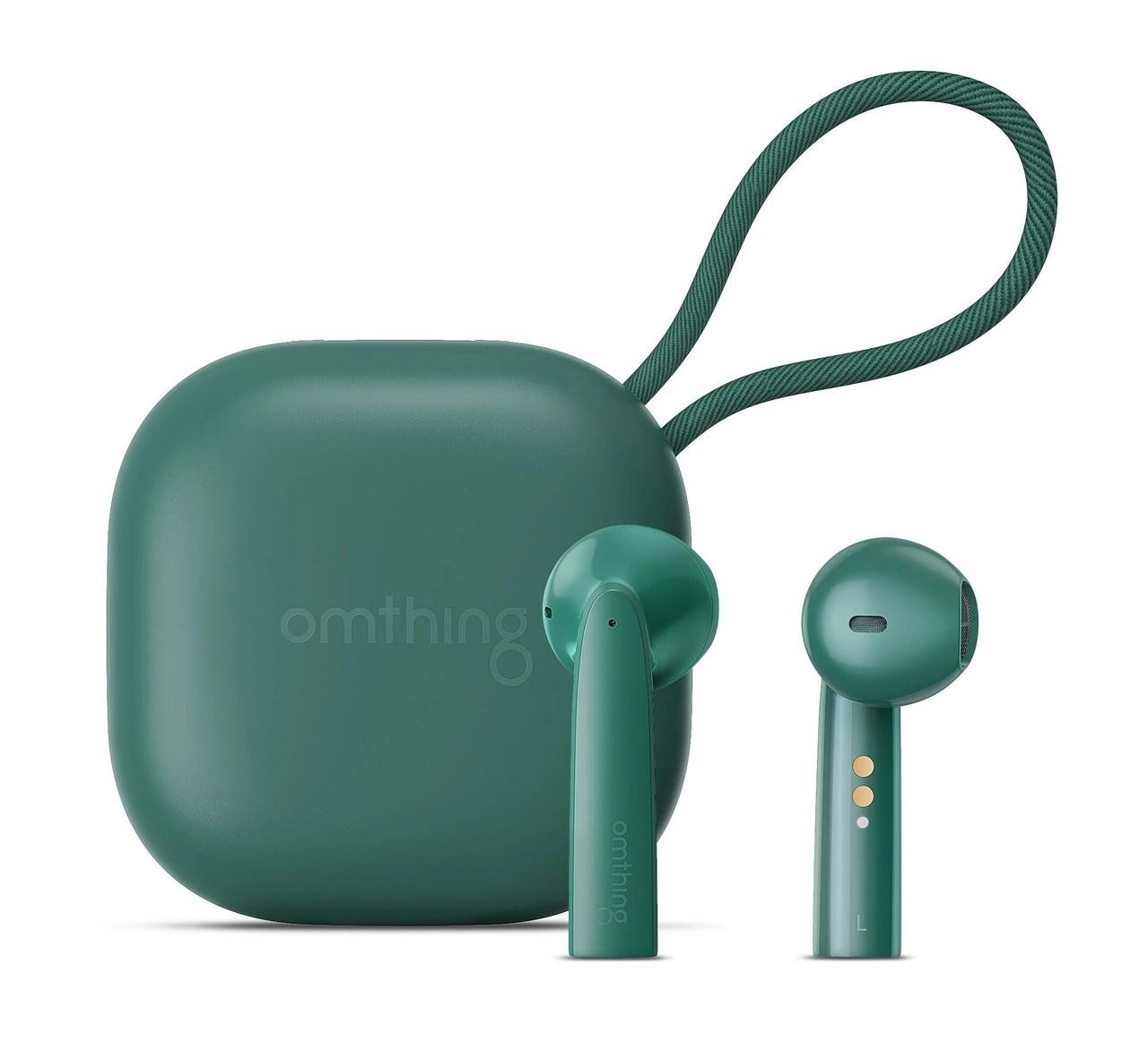 Наушники-вкладыши беспроводные с микрофоном Omthing Airfree Pods TWS Bluetooth Зеленый (EO005-Green)