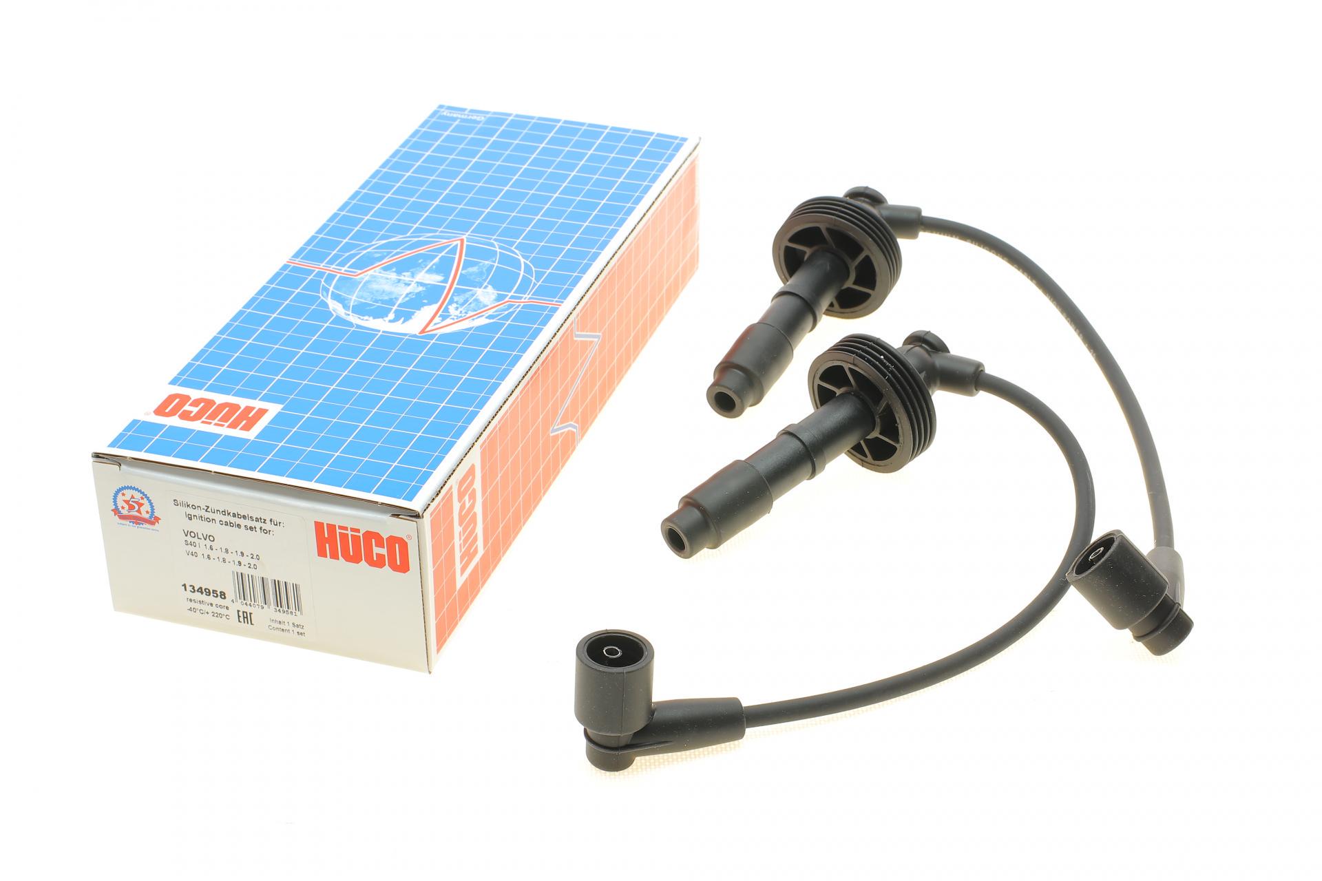 Проводи запалювання Volvo S40/V40 1.6-2.0D 95-04 HÜCO (134958 HITACHI)