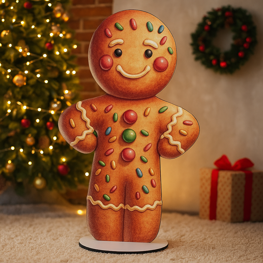 Статуэтка для фотозоны пряник новогодний 80 см (5279-12)