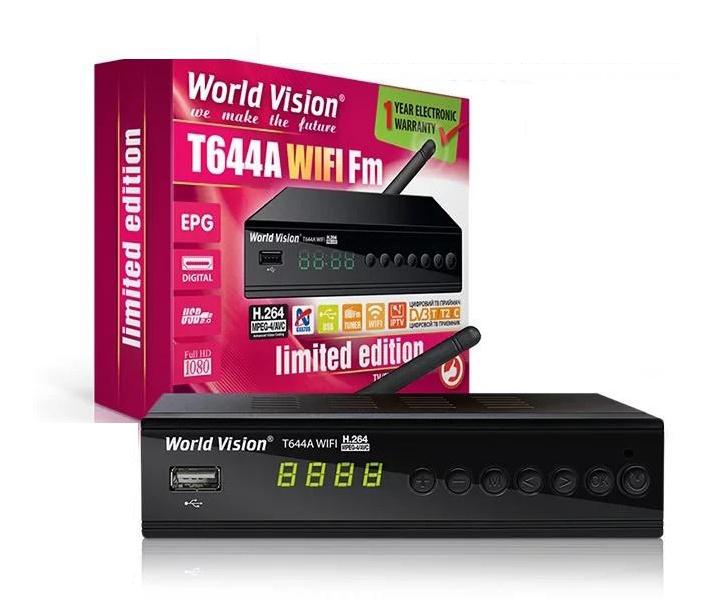 Тюнер World Vision T644A WiFi FM підтримка IPTV/WebTV/YouTube/Megogoo