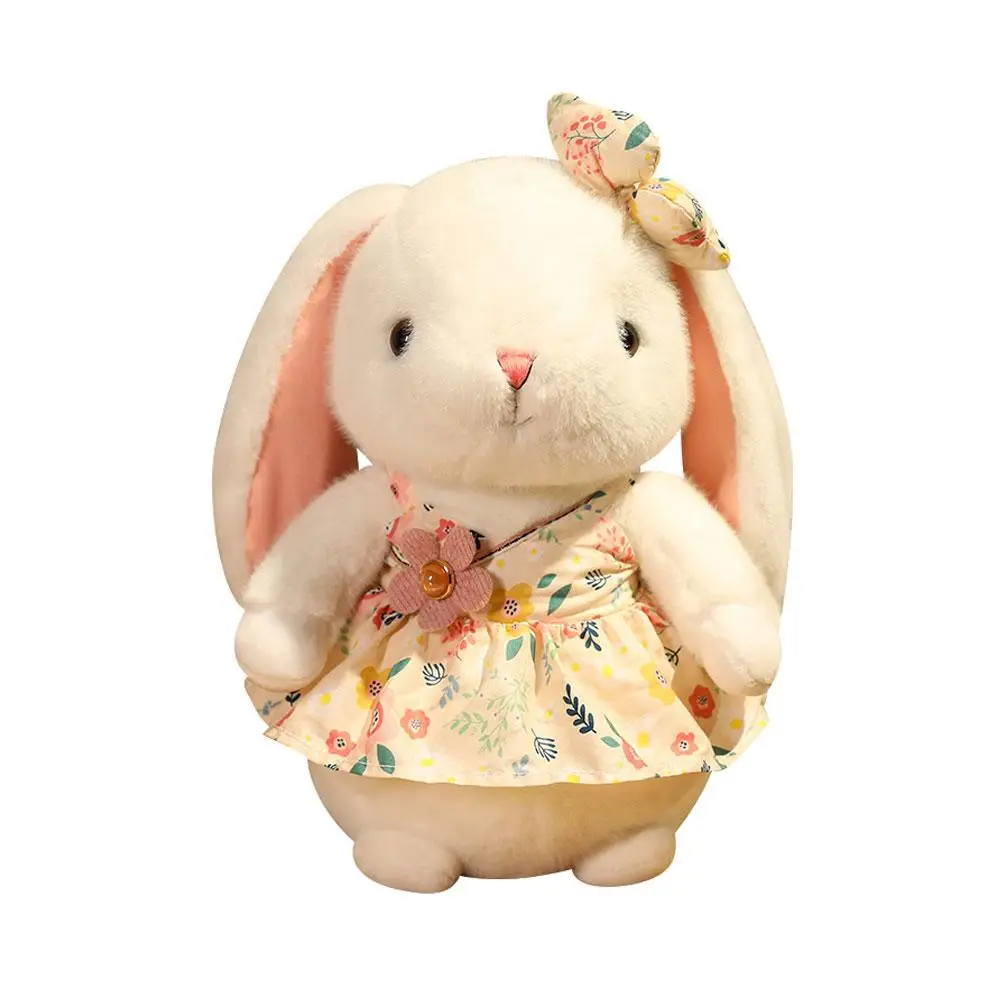 М'яка іграшка Кролик в жовтому платті 30 см (NR0188_3)