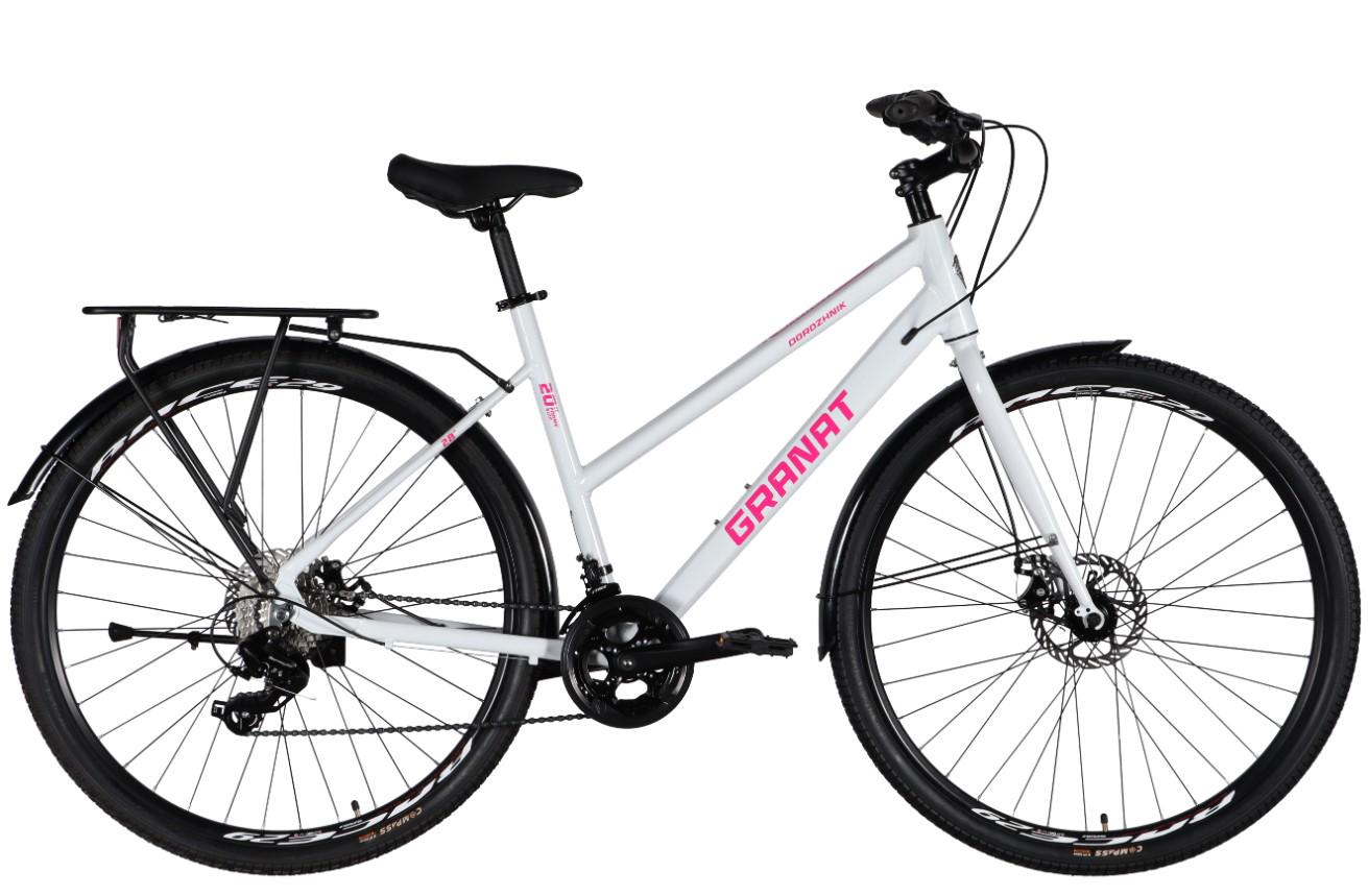 Велосипед Dorozhnik GRANAT W DD CS Al 28«/20» багажник St/крылья Pl 2025 Белый (6936116102514)