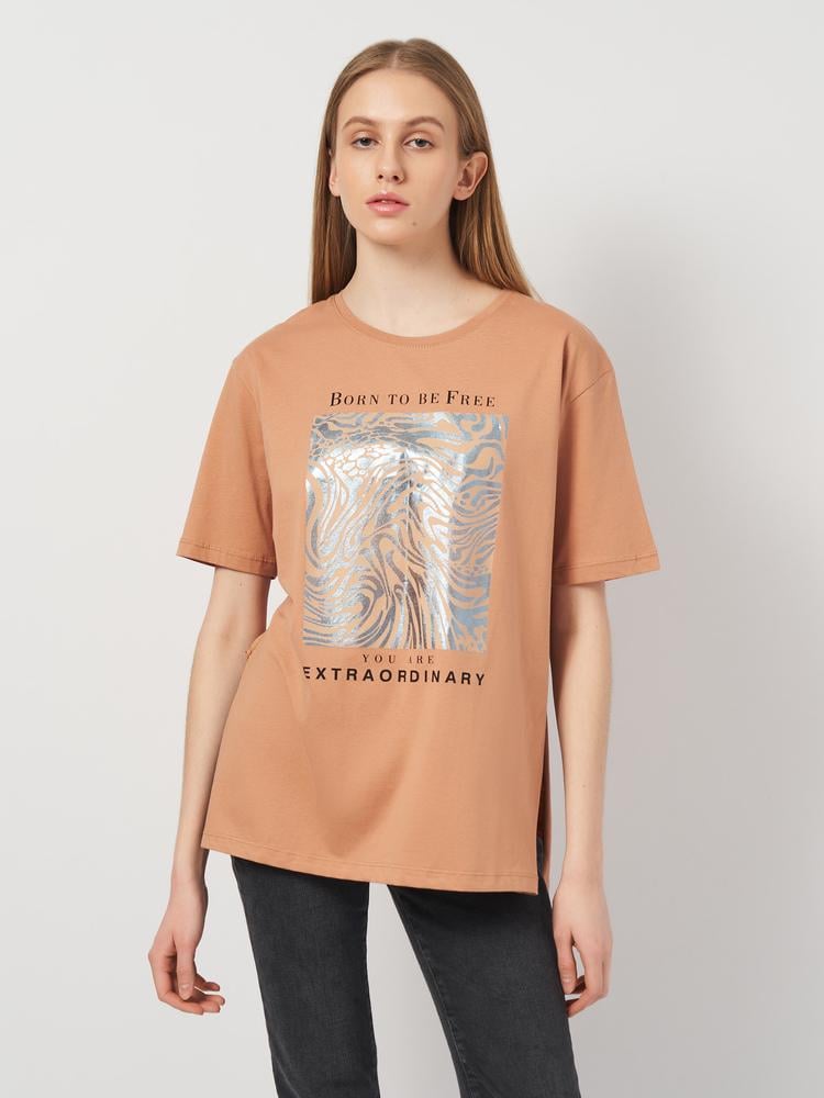 Футболка Olivia 2415x70 женская M\L Коричневый (188685-1)