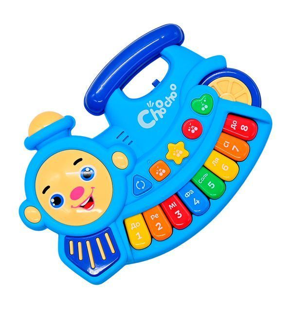 Піаніно з підсвічуванням Музичний паровозик розвиваюче (58367)