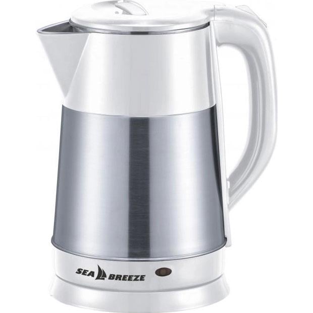 Електрочайник SeaBreeze SB-016 2,5 л 1500 Вт Stainless Steel/White