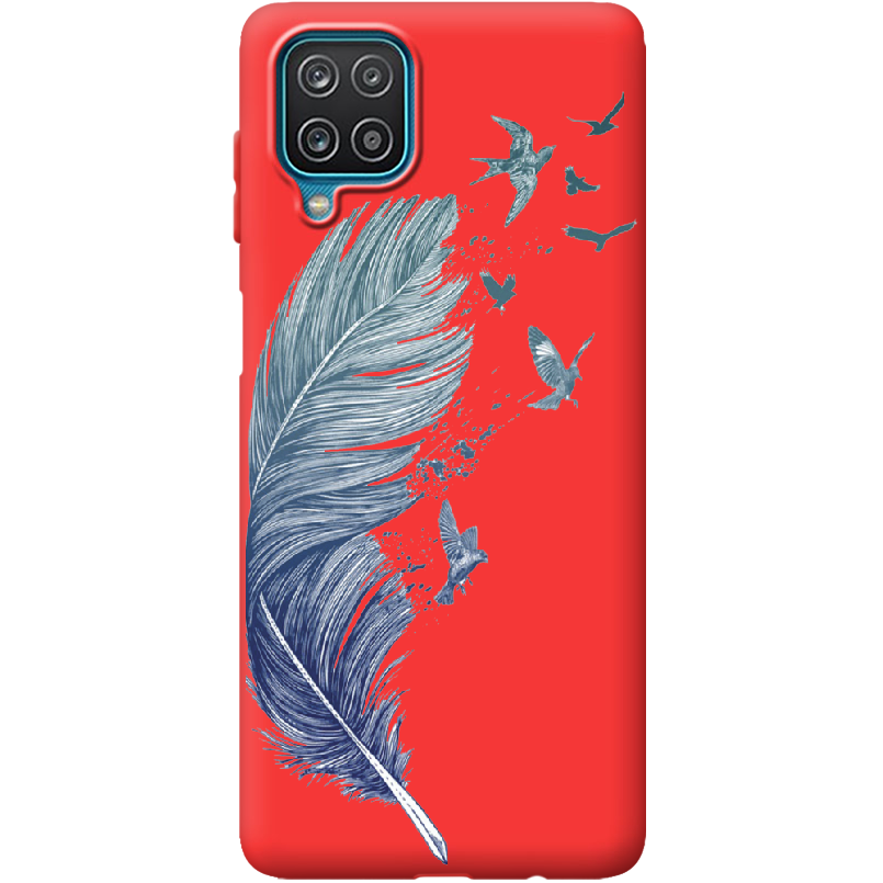 Чохол Boxface Samsung A125 Galaxy A12 Feather Червоний силікон  (41506-cc38-41673)