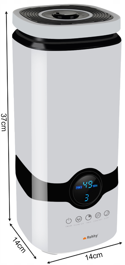 Зволожувач повітря ультразвуковий RUHHY 22739 з іонізацією 4 л - фото 4 Зволожувач повітря ультразвуковий RUHHY 22739 з іонізацією 4 л - фото 4