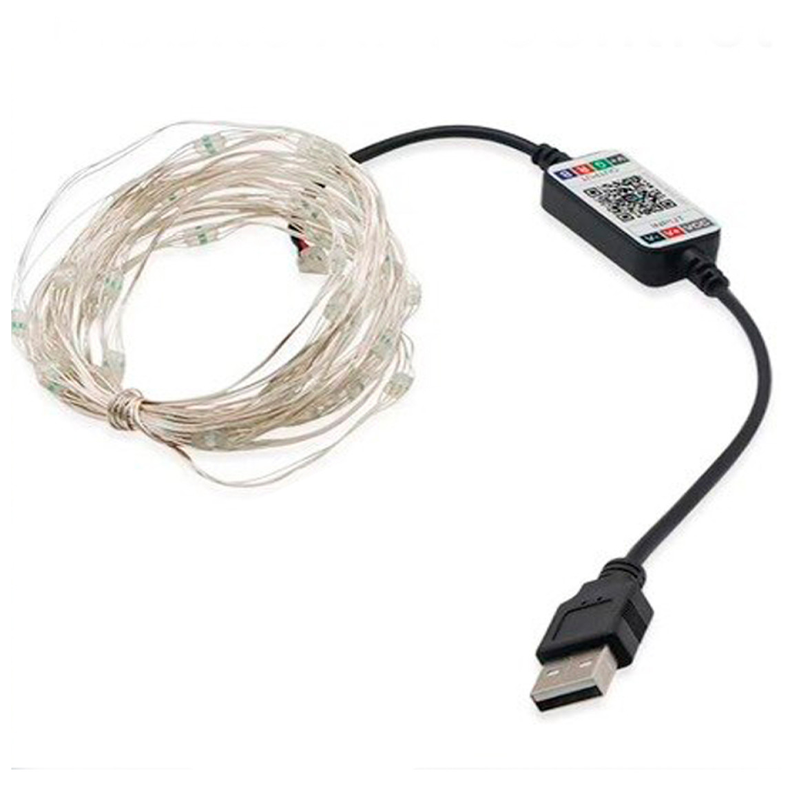 Гирлянда роса умная RGB 20 м от USB 200 LED управление смартфоном Bluetooth IP44 - фото 11 Гирлянда роса умная RGB 20 м от USB 200 LED управление смартфоном Bluetooth IP44 - фото 11