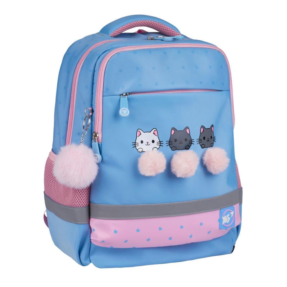Рюкзак школьный YES Meow-Meow 36x28x13 см 13 л Разноцветный (559884)